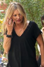 KATE MOSS at a Smoke Break in New York 05/09/2018