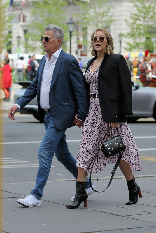 KATHARINE MCPHEE and David Foster Out on Central Park in New York 05/11/2018