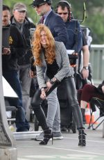 KATHERINE MCNAMARA on the Set of Shadowhunters in Paris 05/17/2018