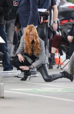 KATHERINE MCNAMARA on the Set of Shadowhunters in Paris 05/17/2018