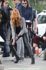 KATHERINE MCNAMARA on the Set of Shadowhunters in Paris 05/17/2018