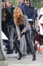 KATHERINE MCNAMARA on the Set of Shadowhunters in Paris 05/17/2018