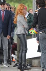 KATHERINE MCNAMARA on the Set of Shadowhunters in Paris 05/17/2018