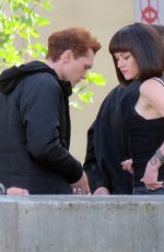 KATHERINE MCNAMARA on the Set of Shadowhunters, Season 3 in Paris 05/17/2018