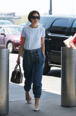 KATIE HOLMES Arrives at JFK Airport in New York 05/07/2018