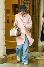 KATIE HOLMES Leaves Her Apartment in New York 05/22/2018