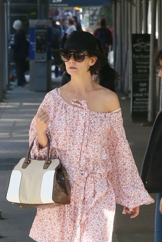 KATIE HOLMES Out and About in New York 05/14/2018