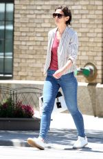 KATIE HOLMES Out and About in New York 05/24/2018