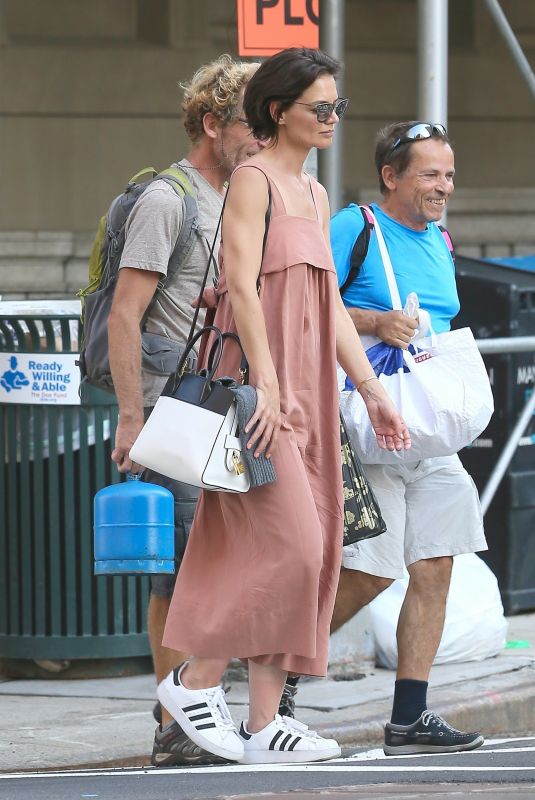 KATIE HOLMES Out and About in New York 05/29/2018