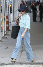 KATIE HOLMES Out in New York 05/01/2018