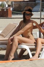 KATIE SALMON and INDIA JENNINGS in Bikinis at a Beach in Marbella 04/24/2018