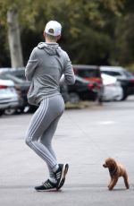 KATY PERRY Out with Her Dog in Studio City 05/12/2018