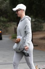 KATY PERRY Out with Her Dog in Studio City 05/12/2018