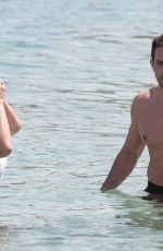 KELLY BROOK in Bikini at a Beach in Mykonos 05/26/2018