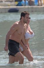 KELLY BROOK in Bikini at a Beach in Mykonos 05/26/2018