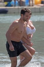 KELLY BROOK in Bikini at a Beach in Mykonos 05/26/2018