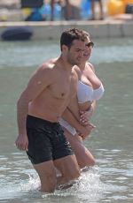 KELLY BROOK in Bikini at a Beach in Mykonos 05/26/2018