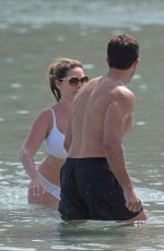 KELLY BROOK in Bikini at a Beach in Mykonos 05/26/2018