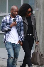 KELLY ROWLAND and Tim Weatherspoon Out in West Hollywood 04/30/2018