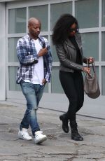 KELLY ROWLAND and Tim Weatherspoon Out in West Hollywood 04/30/2018
