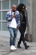 KELLY ROWLAND and Tim Weatherspoon Out in West Hollywood 04/30/2018