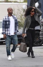 KELLY ROWLAND and Tim Weatherspoon Out in West Hollywood 04/30/2018