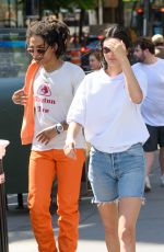 KENDALL JENNER in Denim Shorts Out in New York 05/09/2018