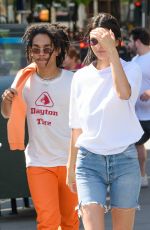 KENDALL JENNER in Denim Shorts Out in New York 05/09/2018