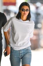 KENDALL JENNER in Denim Shorts Out in New York 05/09/2018