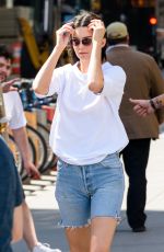 KENDALL JENNER in Denim Shorts Out in New York 05/09/2018