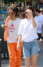 KENDALL JENNER in Denim Shorts Out in New York 05/09/2018