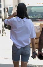 KENDALL JENNER in Denim Shorts Out in New York 05/09/2018