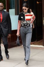 KENDALL JENNER Leaves Her Apartment in New York 05/22/2018