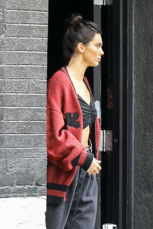 KENDALL JENNER Leaves KUWTK Studio in Los Angeles 05/01/2018