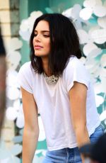 KENDALL JENNER on the Set of Photoshoot for Adidas in New York 05/03/2018