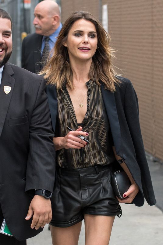 KERI RUSSELL Arrives at Jimmy Kimmel Live in Los Angeles 05/29/2018
