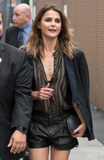 KERI RUSSELL Arrives at Jimmy Kimmel Live in Los Angeles 05/29/2018