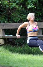 KERRY KATONA Working Out at a Park in Sussex 05/31/2018