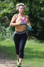 KERRY KATONA Working Out at a Park in Sussex 05/31/2018