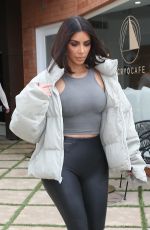 KIM KARDASHIAN Out for a Coffee in Calabasas 04/30/2018