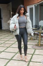 KIM KARDASHIAN Out for a Coffee in Calabasas 04/30/2018