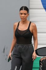 KOURTNEY KARDASHIAN Leaves a Studio in Los Angeles 05/02/2018