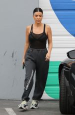 KOURTNEY KARDASHIAN Leaves a Studio in Los Angeles 05/02/2018