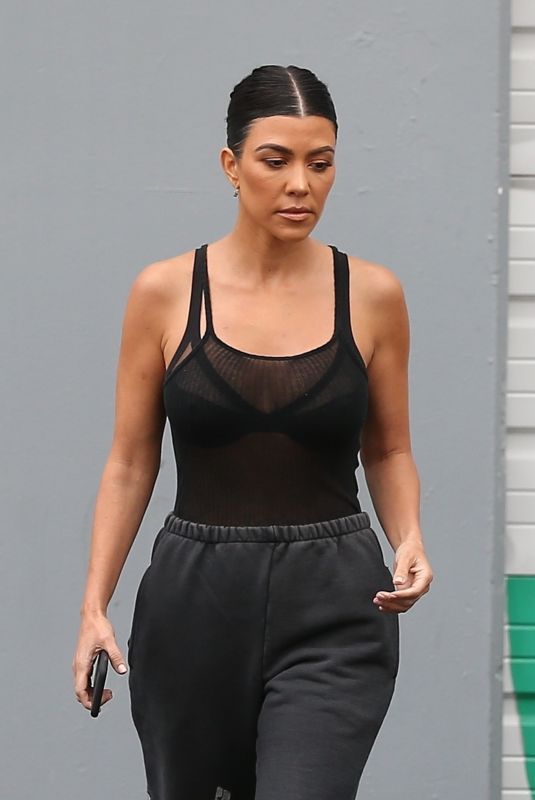KOURTNEY KARDASHIAN Leaves a Studio in Los Angeles 05/02/2018