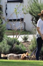 KRISTEN BELL Walks Her Dog Out in Los Angeles 05/10/2018