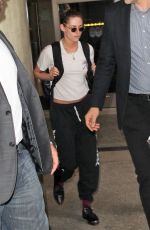 KRISTEN STEWART and STELLA MAXWELL at LAX Airport in Los Angeles 05/20/2018