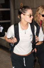 KRISTEN STEWART and STELLA MAXWELL at LAX Airport in Los Angeles 05/20/2018