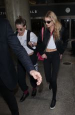 KRISTEN STEWART and STELLA MAXWELL at LAX Airport in Los Angeles 05/20/2018