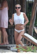KRISTIN CAVALLARI in Bikini Bottom at a Beach in Tulum 05/18/2018