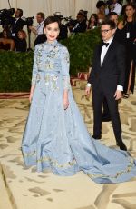 KRISTIN SCOTT THOMAS at MET Gala 2018 in New York 05/07/2018